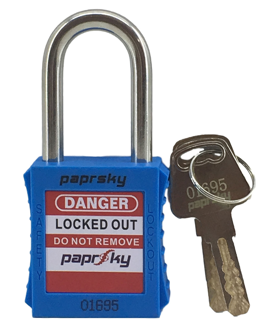Lockout Safety Padlocks Blue Color PS-LOTO-PPR-38